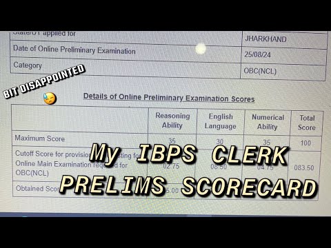 IBPS CLERK PRELIMS 2024 SCORECARD | *low accuracy* | #ibpsclerk #ibps