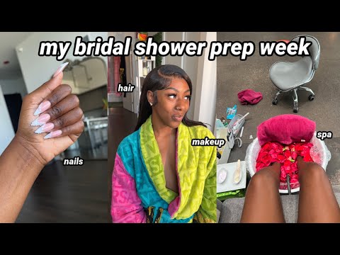 WEEKLY VLOG | MY BRIDAL SHOWER/ ENGAGEMENT PARTY PREP: Hair, Nails, Spa, Lash Extensions, Self Care!