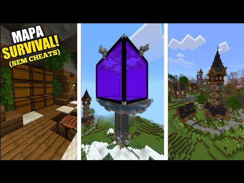 DOWNLOAD MAPA SURVIVAL LEVE (SEM CHEATS) COM FARMS, VILA E ITENS OPS - MOSTRANDO MAPAS #09