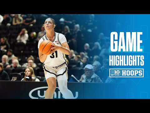 Kentucky at Purdue | Highlights | Big Ten Women's Basketball | 12/14/2024