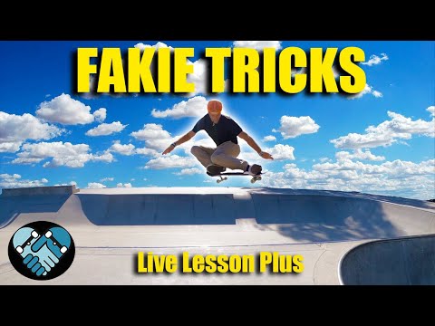 Fakie Skateboarding Tricks: Roll in, Half Cab, Manual, Boardslide, 360.