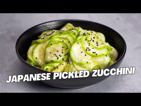 TSUKEMONO Japanese PICKLES. Easy Squash ZUCCHINI SALAD or SIDE DISH. Quick Pickle Zucchini Recipes!