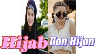 Pakistani Actress | Hijab vs Non-Hijab Photo Transformation