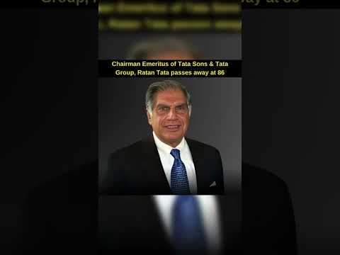 Sir Ratan Tata passes away at 86 #shorts #tata