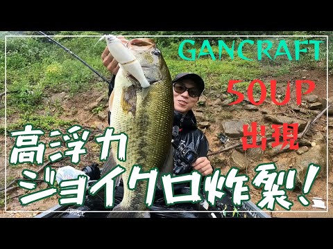 高浮力 ジョイクロ ボーン で50UP出現！【GANCRAFT】【ジョイクロ】【リザーバー】【50UP】