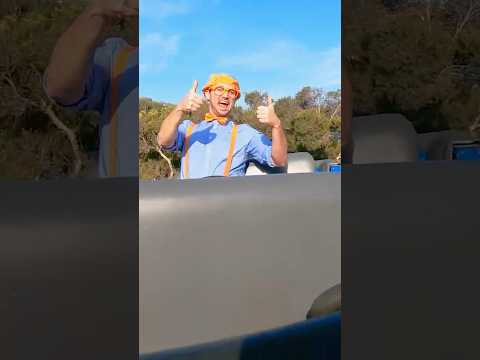 Blippi Rides a Roller Coaster! #shorts