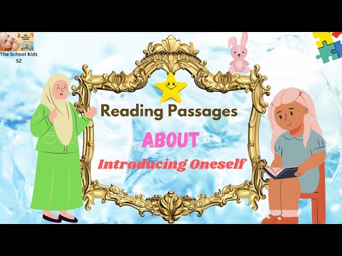 Self-Introduction for Kindergarten/ Reading Passage for Class 1/ Reading Practice/ Self Introduction