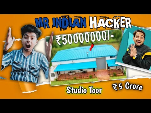 Mr. INDIAN HACKER Studio Tour Worth ₹ 5 Crore ? मैने बना दिया सिर्फ़ ₹500 में 🥵😱 !@harunshorts598