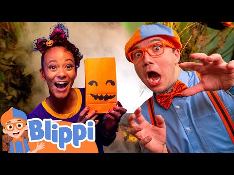 Blippi and Meekah’s Halloween Pumpkin Games - Blippi | Educational Videos for Kids