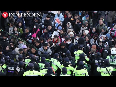 Anti-Yoon protests outside South Korea's presidential residence