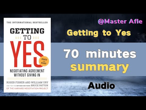 Summary of Getting to Yes by Roger Fisher | 70 minutes audiobook summary