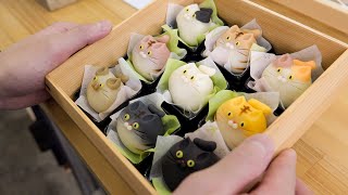 Amazing cute and delicious Japanese sweets! The process of making by talented craftsmen