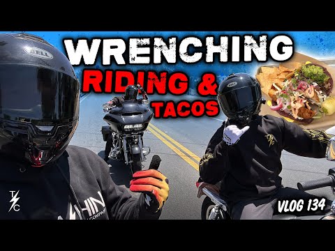 Wrenching, Riding & Tacos (A Day at Thrashin With The Boys) - Vlog 134