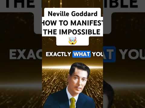 MANIFEST the IMPOSSIBLE #nevillegoddard #lawofassumption #lawofattraction #manifestation