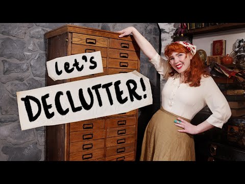 Time to DECLUTTER! (& restore this apothecary cabinet)