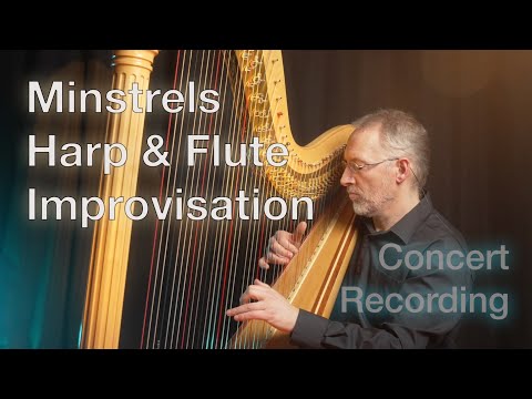 Minstrels - St Basil's Hymn, Harp and Flute Improvisation