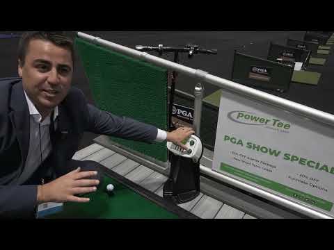 Power Tee Auto Tee Up System at the 2024 PGA Merchandise Show