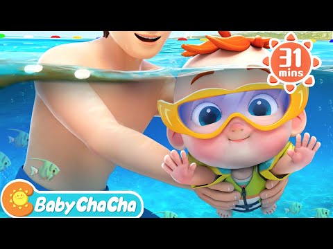 Swimming Song | Swimming Is So Much Fun + More Baby ChaCha Nursery Rhymes & Kids Songs