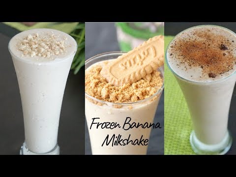 Frozen banana Milkshake/ Thick Milk shake