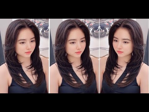 Perfect Long Layered Haircut Tutorial with Curtain Bangs & Wet Hair Cutting Techniques