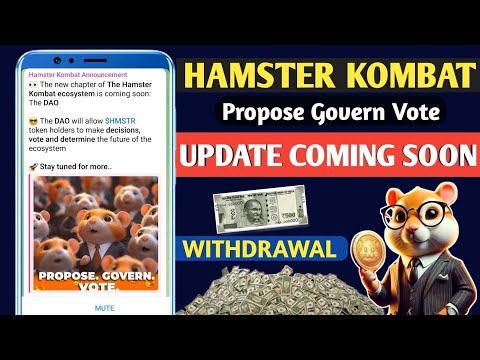 Hamster Kombat Propose Govern Vote 😱| Hamster Season 2 Airdrop Listing Date | $HMSTR 💎 New Update