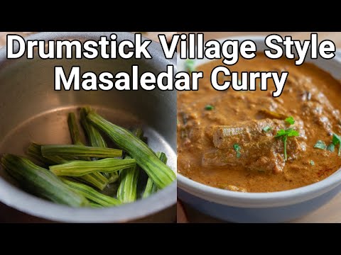 Grandma Making Authentic Drumstick Kurma Curry with Fresh Veggies - Village Style | Nugge Kayi Palya