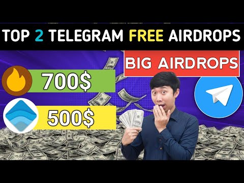 Top 2 Telegram Airdrops || Here wallet telegram Airdrop || Wave wallet free mining