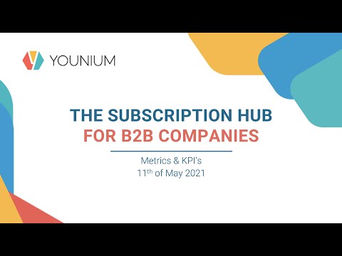 Metrics and KPI's for SaaS | Younium Webinars