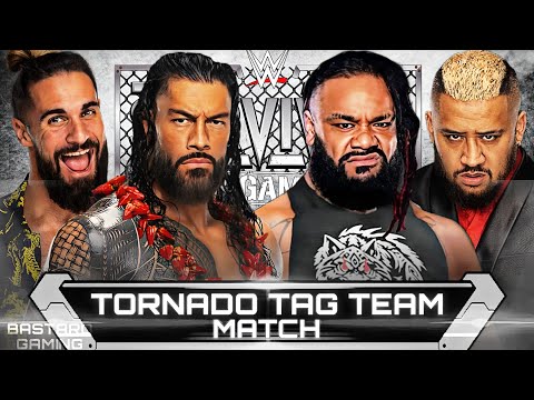 WWE 2K24 | Roman Reigns & Seth Rollins VS Jacob Fatu & Solo Sikoa | Survivor Series