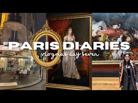 First day in Paris • visited Mona Lisa & Christmas market • VLOGMAS DAY 7 #vlogmas2024 #parisvlog