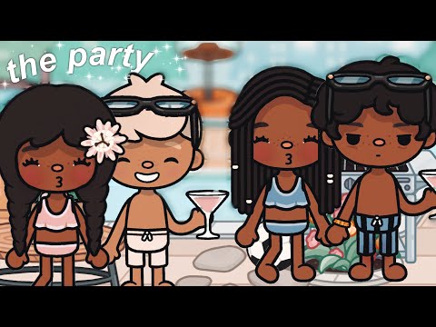 the twins throw A *SECRET* POOL PARTY 🍾 (EP.7) | *with voice* | Toca life World Roleplay