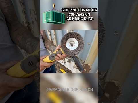 ⚙️BEST Grinder Disc For our Shipping Container Conversion-Grinding Rust #Shorts