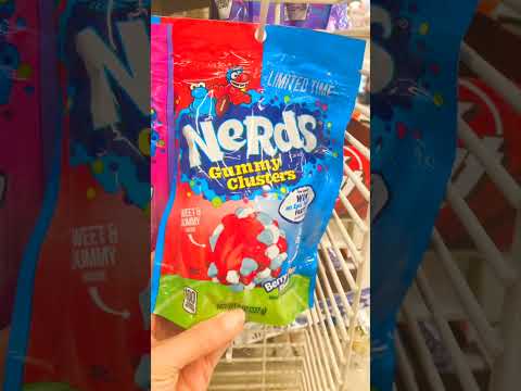 Nerds Gummy Clusters limited time | Sour gummy patch peach | Fluffy stuff witches brew cotton candy