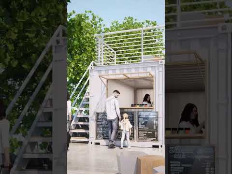 ( CGI design】CONTAINER Cafe&Bar