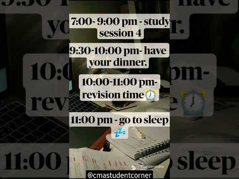 10 hrs study time table + Revision #cmastudentcorner #motivation #dontgiveup #khatushyam #shreeram