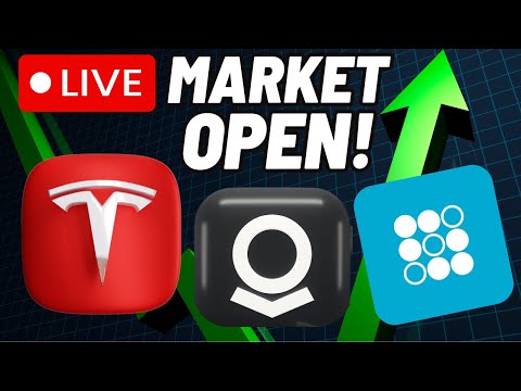 🚨 LIVE: TESLA TO THE MOON! STOCKS RALLY! TSLA, PLTR, SOFI | MARKET OPEN