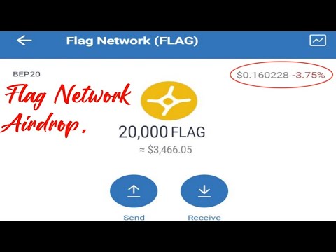 Claim free flag network token airdrop on trust wallet for 100% free, no fee