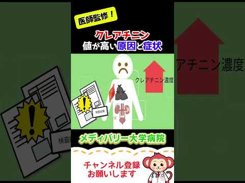 クレアチニン値が高い理由とその症状【Short】