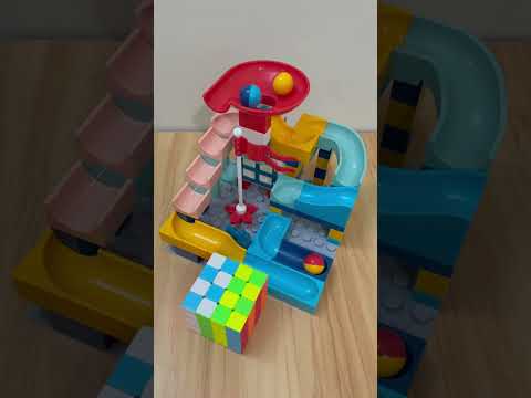 Marble Run ASMR 🔴🟡🔵 850  Satisfying Building Blocks #marblerun #marblerace #asmr