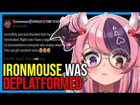 YouTube Has Deleted Ironmouse's Channels… | Hololive’s Ame Discusses Her Decision