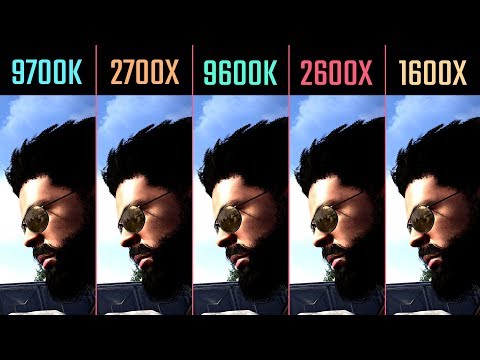 9700K vs. 2700X vs. 9600K vs. 2600X vs. 1600X The Division 2