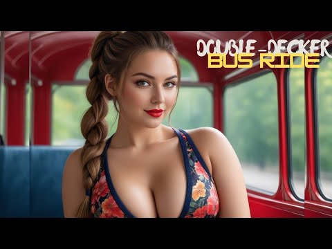 [4K] AI ART Lookbook Model Al Art video | Double Decker Bus Ride