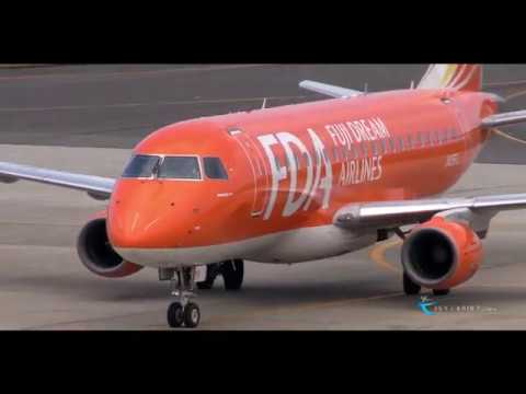 【新潟空港 飛行機動画】Fuji Dream Airlines(FDA) Embraer ERJ-175 JA05FJ