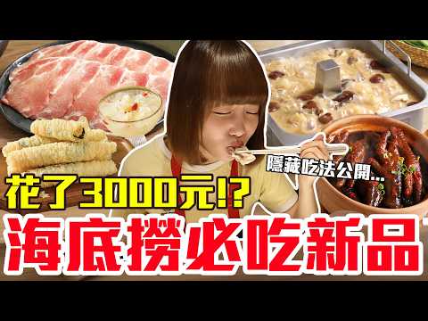 【新品吃什麼#201】海底撈最近超夯的美食開箱！花了3000元意外發現高CP隱藏吃法..！？