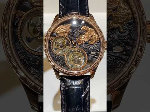 Sea-Gull Watch. Jiu Loong Tu. Ref. 618.98.8839. Double Tourbillon. 18K gold case  海鸥表 · 九龙图  双陀飞轮