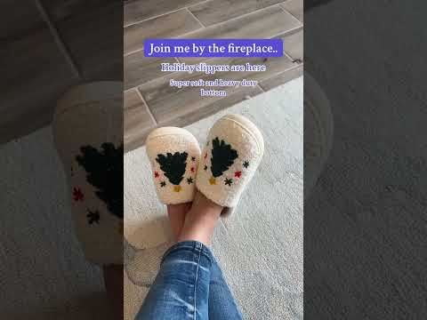 Cozy up this holiday season with these adorable slippers! Perfect for keeping your feet warm and