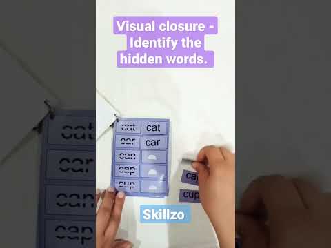 Skillzo - Visual closure (Identify the hidden word) #trending #youtubeshorts #words #readingskills