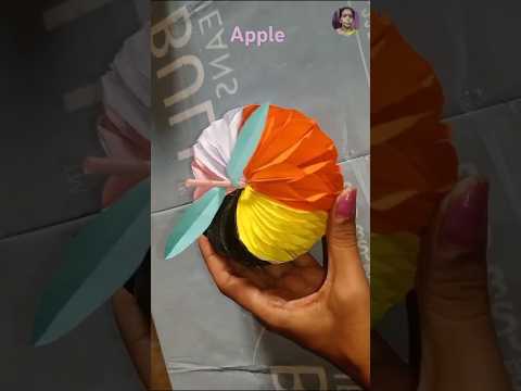 Apple with Paper Craft || Paper Crafts ||