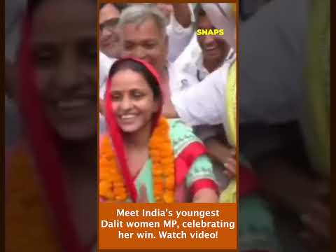 Meet India's youngest Dalit women MP, celebrating her win!