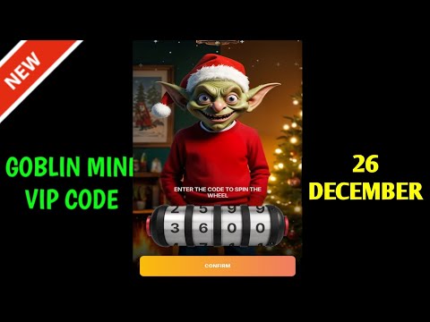 26 December Goblin Mine Game Code | Goblin Mine Game VIP Code | Goblin Mine Game 26 December Code